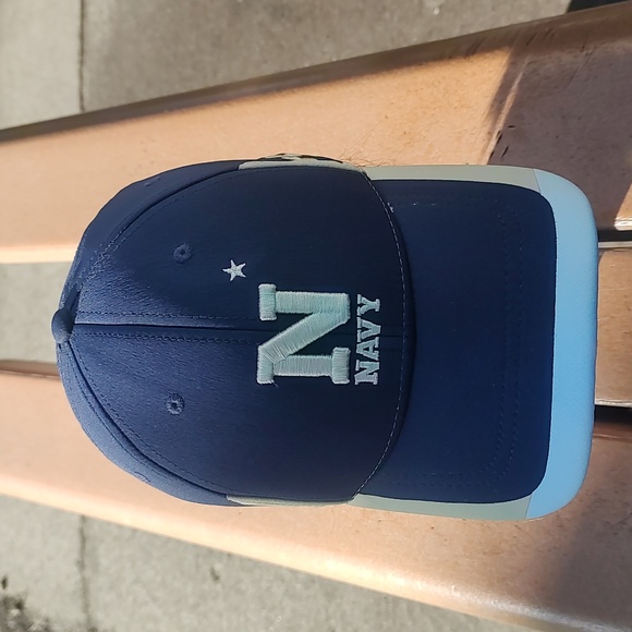 Under Armour Navy Midshipmen NCAA Navy Blue Fitted Hat Mens M-L - Picture 1 of 11